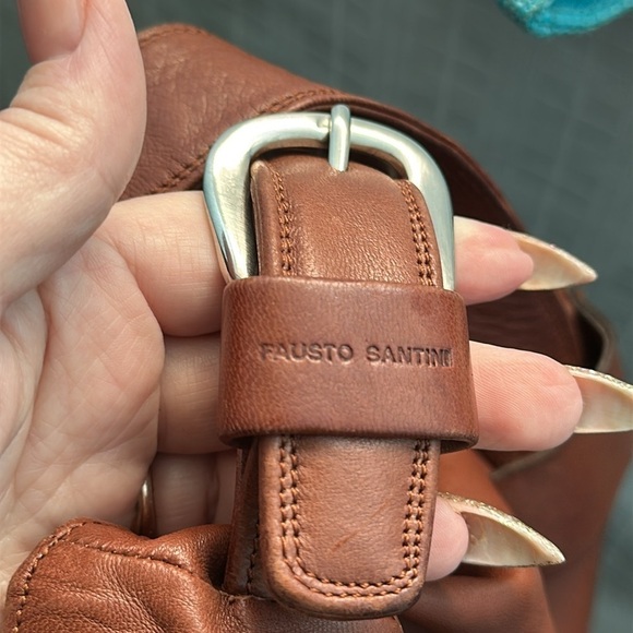 Fausto Santini Schott Made in Italy leather sac bag - Picture 11 of 11